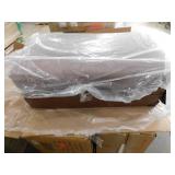 Signature DESIGN BY ASHLEY Carianna Brown Leather Match Rectangle Accent Ottoman