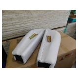 TAYLOR + LOGAN 27.5 W Cream Traditional Upholstered Slim Wingback Recliner with Accent Nail Trim and Push Back Recliner