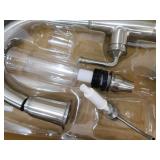 Glacier Bay Kagan Stainless Steel 15 in. H Pull Down Sprayer Kitchen Faucet with 360° Swivel Spout