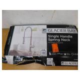 Glacier Bay Paulina Single-Handle Spring Neck Pull Down Sprayer Kitchen Faucet in Stainless Steel