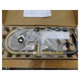 KOHLER Clarus Single Handle Pull Down Sprayer Kitchen Faucet in Vibrant Brushed Moderne Brass