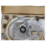 KOHLER Clarus Single Handle Pull Down Sprayer Kitchen Faucet in Vibrant Brushed Moderne Brass