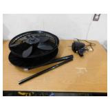 Lasko Cyclone 18 in. 3 Speed Oscillating Pedestal Fan for Home in Black with Adjustable Height, Tilt Back Head, Easy Assembly