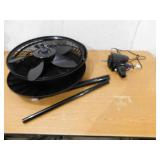 Lasko Cyclone 18 in. 3 Speed Oscillating Pedestal Fan for Home in Black with Adjustable Height, Tilt Back Head, Easy Assembly