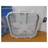 Lasko 20 in. 3 Speed Air Circulating Box Fan for Home in White with Save Smart Technology, 1820 CFM and Carry Handle