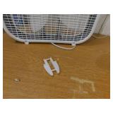 Lasko 20 in. 3 Speed Air Circulating Box Fan for Home in White with Save Smart Technology, 1820 CFM and Carry Handle