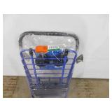 Milwaukee Steel Shopping Cart in Blue with Accessory Basket