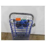 Milwaukee Steel Shopping Cart in Blue with Accessory Basket