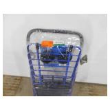Milwaukee Steel Shopping Cart in Blue with Accessory Basket