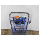 Milwaukee Steel Shopping Cart in Blue with Accessory Basket
