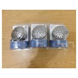 (3) MOEN Attune 8-Spray Patterns, 4 in. Wall Mount Fixed Shower Head in Spot Resist Brushed Nickel