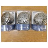 (3) MOEN Attune 8-Spray Patterns, 4 in. Wall Mount Fixed Shower Head in Spot Resist Brushed Nickel