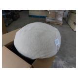 Carnegy Avenue Natural Sherpa Fabric Bean Bag