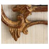 Vintage Italian-Made Rococo Gilt Wall Mirror With Ornate Floral Frame