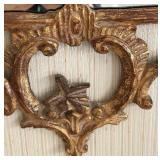 Vintage Italian-Made Rococo Gilt Wall Mirror With Ornate Floral Frame