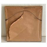 Dutch Delft Polychrome Birdcage Ceramic Wall Plaque 19th Century