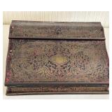 Antique 19th Century Napoleon French Boulle Lap Writing Desk With Key