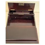 Antique 19th Century Napoleon French Boulle Lap Writing Desk With Key