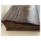 Antique 19th Century Napoleon French Boulle Lap Writing Desk With Key