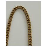 Louis Vuitton Gold Tone Chain replacement purse strap with LV Logo Clasp could be used as a necklace