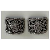 Lot of 2 Marcasite Shoe Clips - Made in France