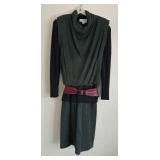 Norma Walters Couture Vintage Dress - Size 10 - Wool Mohair Nylon Blend