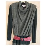 Norma Walters Couture Vintage Dress - Size 10 - Wool Mohair Nylon Blend