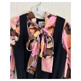 Vintage Couture Johnny Herbert Original Jumpsuit W/ Long Overvest Decor Size 8