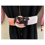 Vintage Couture Johnny Herbert Original Jumpsuit W/ Long Overvest Decor Size 8