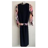 Vintage Couture Johnny Herbert Original Jumpsuit W/ Long Overvest Decor Size 8