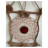 Vintage Rare Large Design DON FREEDMAN Retro Macrame Woven Wall Hanging - 1976