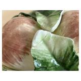 MCM Japan Ceramic Canister Set - 4-Piece with Fruit Knob Lids & Leaves