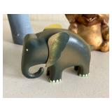 Vintage Elephant Figures Including Matr Boomie - Ethically Made in India (Lot of 4)