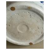 Meiji Period-Hand Painted Japanese Porcelain Blue & White Hibachi Planter Mountain Scene