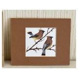 Set of 3 Matted Bird Prints