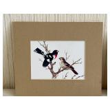 Set of 3 Matted Bird Prints