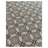 Handmade Crochet Lace Table Runner - Beige Off-White Vintage Pattern