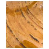 Large Tall Ceramic Jug with Crackle Amber Glaze & Two Handles