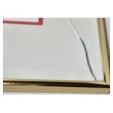 Red Beads - Dianne Muffett Thomas - Egg Tempera - 15x15 Framed Artwork