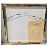 Red Beads - Dianne Muffett Thomas - Egg Tempera - 15x15 Framed Artwork