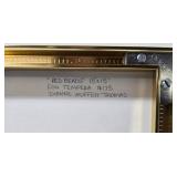 Red Beads - Dianne Muffett Thomas - Egg Tempera - 15x15 Framed Artwork