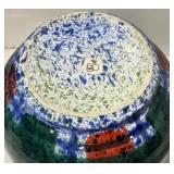 Dept. 56 Tartan Plaid Pitcher & Corelle Blue Mugs (4) & Green Ceramic Tray