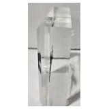 Black Panther Silhouette Paperweight & Lab Dogs 3D Laser Cut Glass Paperweight (2-Piece Set)