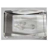 Black Panther Silhouette Paperweight & Lab Dogs 3D Laser Cut Glass Paperweight (2-Piece Set)