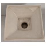 Haeger Planter & Majolica Frog on Lily Pad & Chalkware Cherub