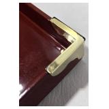 Vintage Japanese Lacquer Serving Tray with Gold Accents