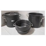 Calphalon Commercial Aluminum 8-Quart Stock Pots w/Lid & Strainer