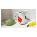 BIA Ceramic Pitcher - Glass Lime & Glass Yellow Squash
