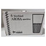 Arosa & Chez Pastis Bistrot Glasses 5 oz - Set of 6 - New in Box