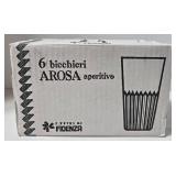 Arosa & Chez Pastis Bistrot Glasses 5 oz - Set of 6 - New in Box